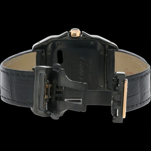 Montre Cartier Santos 100 - Montre automatique en or rose et acier 58 Facettes MT43374