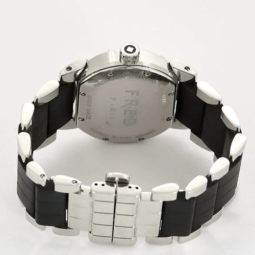 Montre FRED - Move on - Montre en acier à boitier rond et à mouvement quartz 58 Facettes B250502