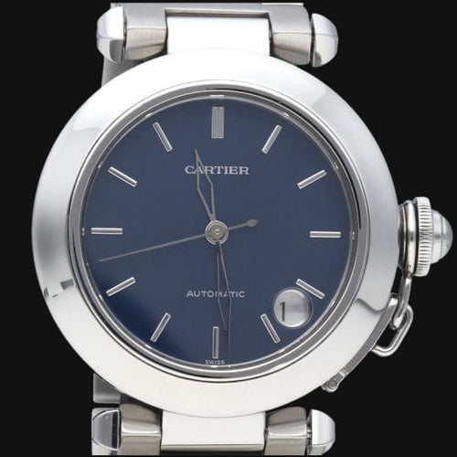 Montre Cartier Pasha - Montre automatique 35 mm en acier 58 Facettes MT41480