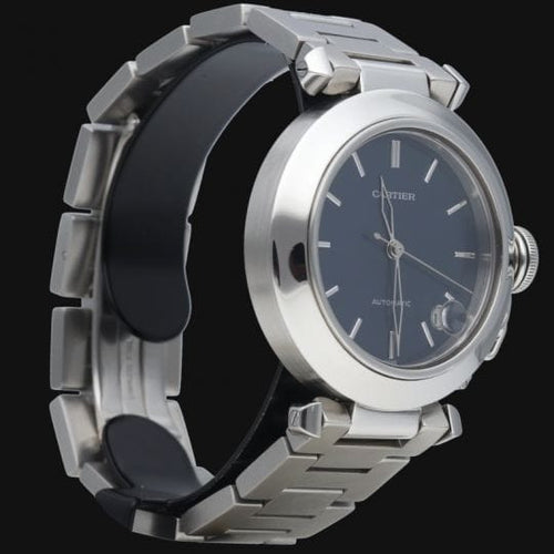 Montre Cartier Pasha - Montre automatique 35 mm en acier 58 Facettes MT41480