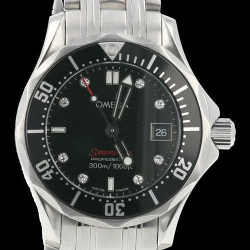 Montre Omega Seamaster 300M - Montre femme en acier à cadran noir 58 Facettes MT43632