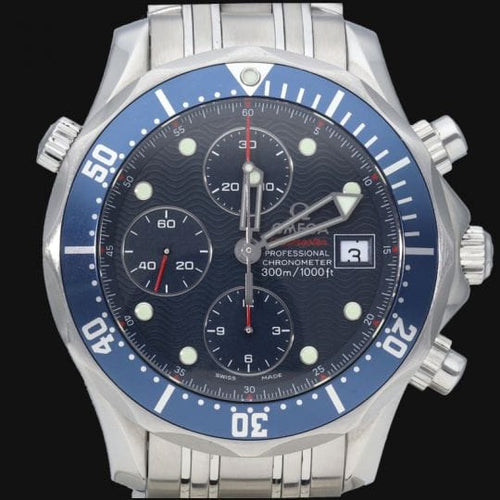 Montre Omega Seamaster Diver 300M - Montre chronographe en acier 58 Facettes MT43657