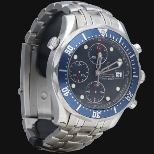 Montre Omega Seamaster Diver 300M - Montre chronographe en acier 58 Facettes MT43657