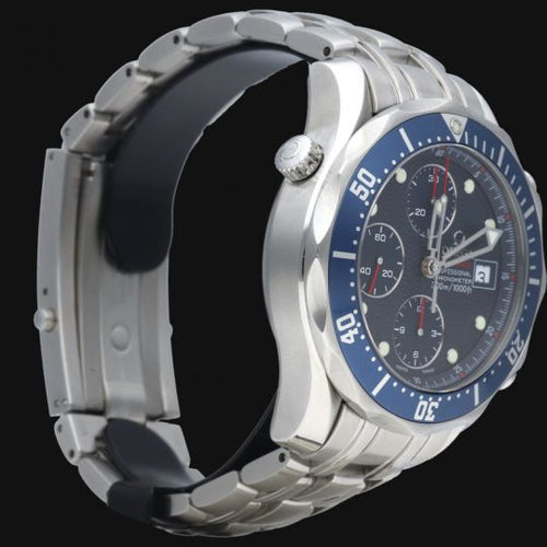 Montre Omega Seamaster Diver 300M - Montre chronographe en acier 58 Facettes MT43657