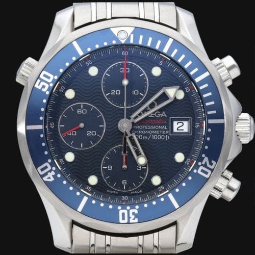 Montre Omega Seamaster Diver 300M - Montre chronographe automatique homme acier 58 Facettes MT43658