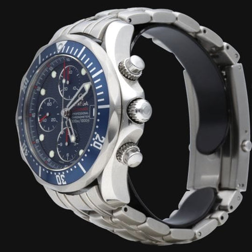 Montre Omega Seamaster Diver 300M - Montre chronographe automatique homme acier 58 Facettes MT43658