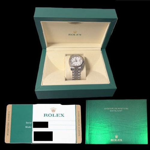 Montre Rolex Datejust - Montre 36 mm en acier et or blanc 58 Facettes MT43267