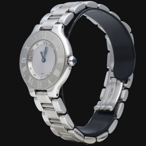 Montre Cartier Must 21 - Montre femme quartz en acier 28 mm 58 Facettes MT43100