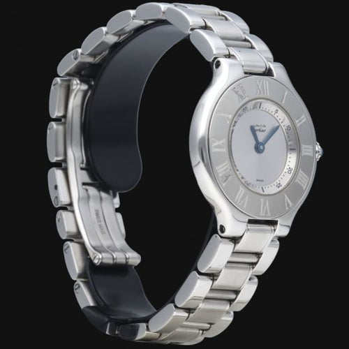Montre Cartier Must 21 - Montre femme quartz en acier 28 mm 58 Facettes MT43100