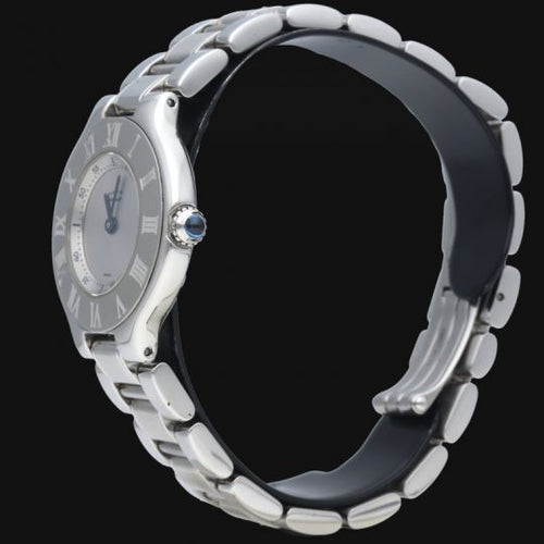 Montre Cartier Must 21 - Montre femme quartz en acier 28 mm 58 Facettes MT43100