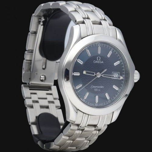 Montre Omega Seamaster 120M - Montre homme en acier, cadran bleu 58 Facettes MT43927