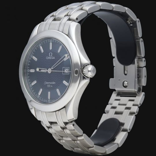 Montre Omega Seamaster 120M - Montre homme en acier, cadran bleu 58 Facettes MT43927