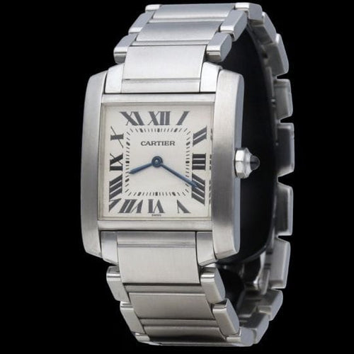 Montre Cartier Tank Française - Montre femme en acier, quartz 58 Facettes MT43941