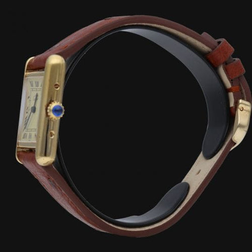 Montre Cartier Tank Vermeil - Montre femme à quartz plaquée or 58 Facettes MT43488