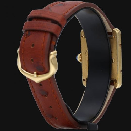 Montre Cartier Tank Vermeil - Montre femme à quartz plaquée or 58 Facettes MT43488