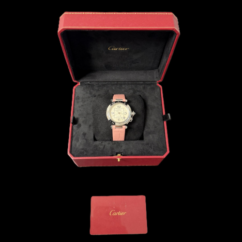 Montre Cartier Pasha C - Montre automatique 35 mm en acier 58 Facettes MT43625