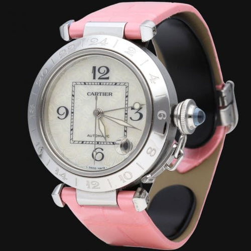 Montre Cartier Pasha C - Montre automatique 35 mm en acier 58 Facettes MT43625