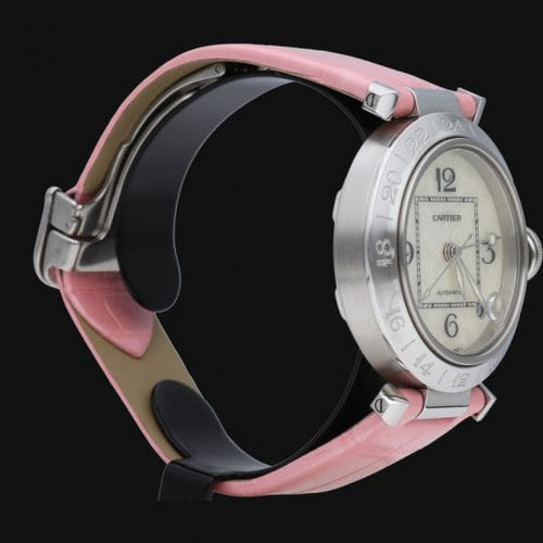 Montre Cartier Pasha C - Montre automatique 35 mm en acier 58 Facettes MT43625