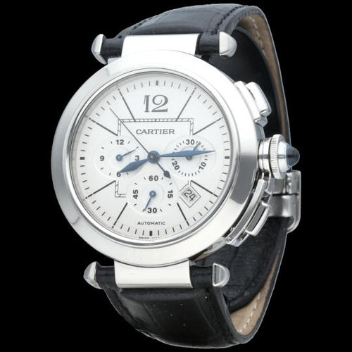 Montre Cartier Pasha - Montre chronographe automatique en acier 42 mm 58 Facettes MT44021