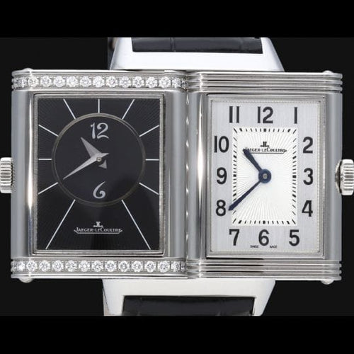 Montre Jaeger-LeCoultre Reverso Classic Medium Duetto - Montre femme en acier 58 Facettes MT43591