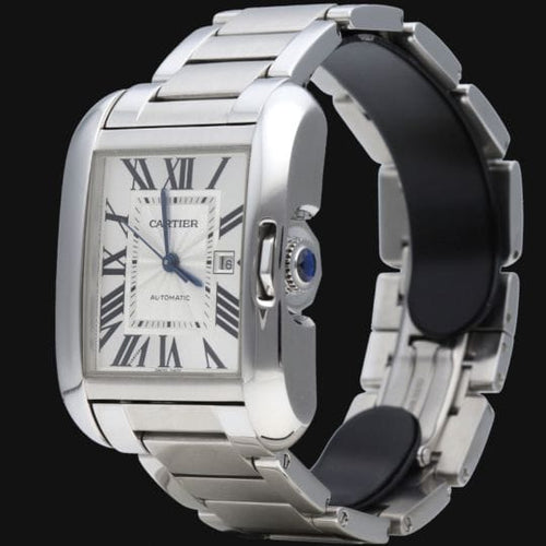 Montre Cartier Tank Anglaise - Montre medium automatique en acier 58 Facettes MT44071