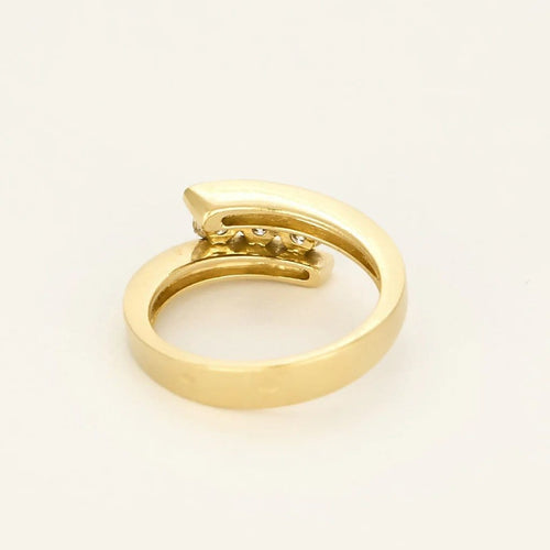 Bague 54.5 Bague en or jaune et diamants 58 Facettes B250528