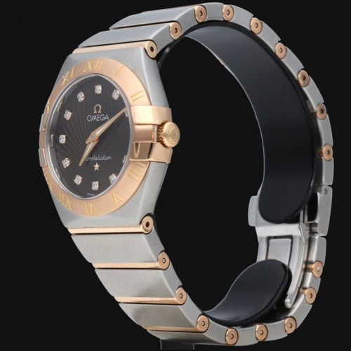 Montre Omega Constellation - Montre femme 27 mm en or jaune et acier 58 Facettes MT43995