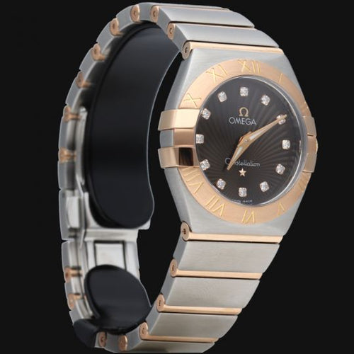 Montre Omega Constellation - Montre femme 27 mm en or jaune et acier 58 Facettes MT43995
