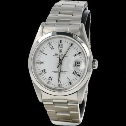 Montre Rolex Date - Montre 34 mm en acier 58 Facettes MT43368