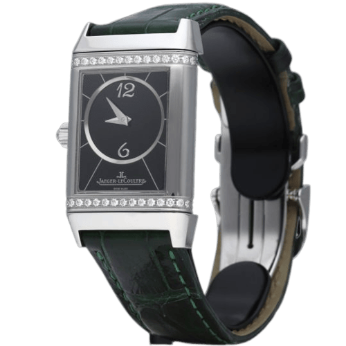 Montre Jaeger-LeCoultre Reverso Classic - Montre Medium Duetto en acier 58 Facettes MT44186