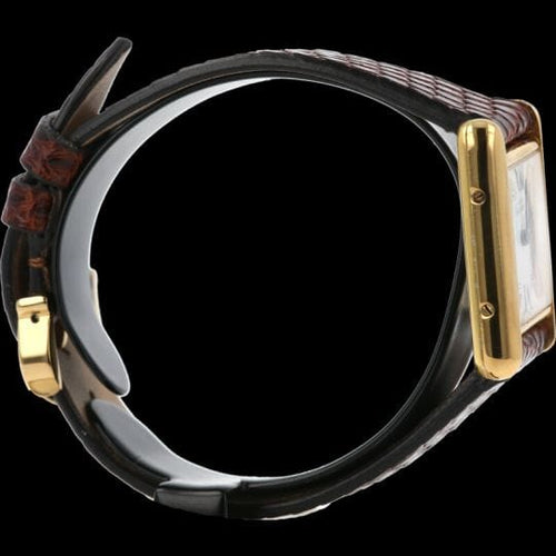 Montre Cartier Tank Vermeil - Montre femme à quartz plaqué or 58 Facettes MT43332