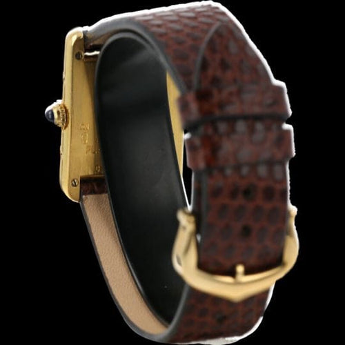 Montre Cartier Tank Vermeil - Montre femme à quartz plaqué or 58 Facettes MT43332