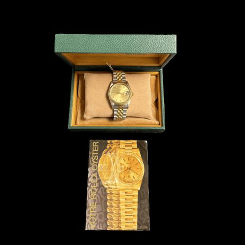 Montre Rolex Datejust 36 - Montre en or jaune 18K et acier 58 Facettes MT44129