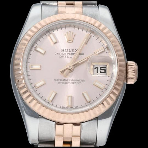 Montre Rolex Lady-Datejust - Montre 26 mm en or rose et acier 58 Facettes MT44157