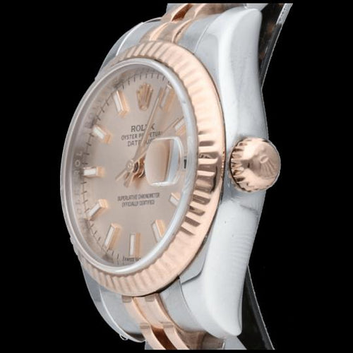 Montre Rolex Lady-Datejust - Montre 26 mm en or rose et acier 58 Facettes MT44157