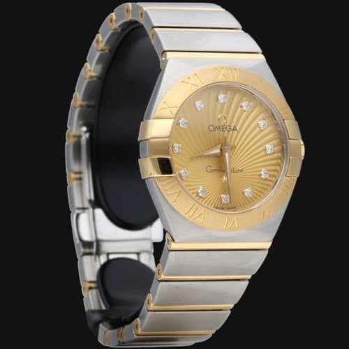Montre Omega Constellation - Montre femme 27 mm en or jaune et acier 58 Facettes MT43993