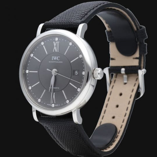Montre IWC Portofino - Montre automatique 37 mm en acier 58 Facettes MT43608