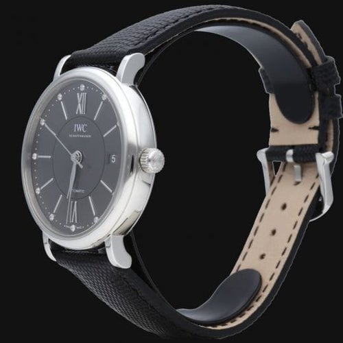 Montre IWC Portofino - Montre automatique 37 mm en acier 58 Facettes MT43608