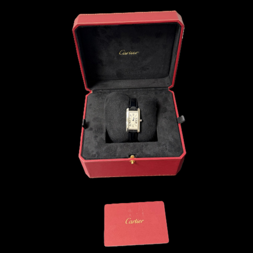Montre Cartier Tank Américaine PM - Montre femme en acier 58 Facettes MT44134