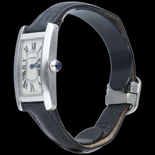 Montre Cartier Tank Américaine PM - Montre femme en acier 58 Facettes MT44134