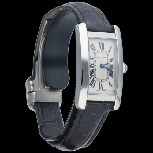 Montre Cartier Tank Américaine PM - Montre femme en acier 58 Facettes MT44134