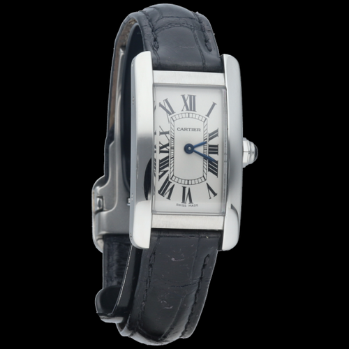 Montre Cartier Tank Américaine PM - Montre femme en acier 58 Facettes MT44134