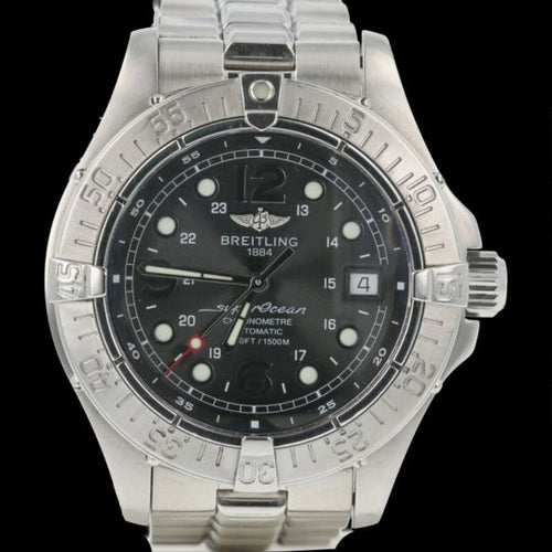 Montre Breitling Superocean - Montre automatique chronomètre 5000 ft acier 42 mm 58 Facettes MT43445