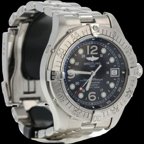 Montre Breitling Superocean - Montre automatique chronomètre 5000 ft acier 42 mm 58 Facettes MT43445
