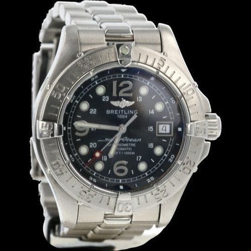 Montre Breitling Superocean - Montre automatique chronomètre 5000 ft acier 42 mm 58 Facettes MT43445