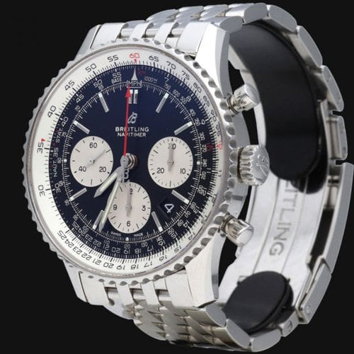 Montre Breitling Navitimer B01 - Montre chronographe 43 mm en acier 58 Facettes MT43430