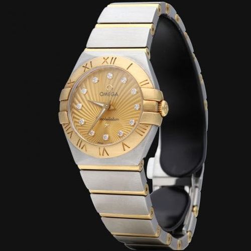 Montre Omega Constellation - Montre 27 mm en or jaune et acier avec diamants 58 Facettes MT43925