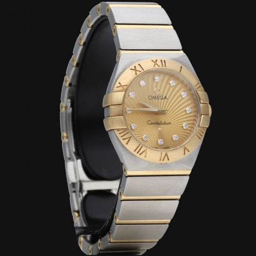 Montre Omega Constellation - Montre 27 mm en or jaune et acier avec diamants 58 Facettes MT43925