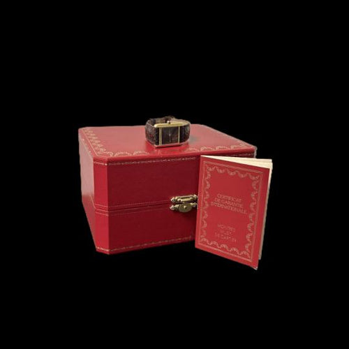 Montre Cartier Tank Vermeil - Montre femme à mouvement manuel 58 Facettes MT42291