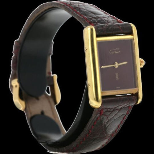 Montre Cartier Tank Vermeil - Montre femme à mouvement manuel 58 Facettes MT42291